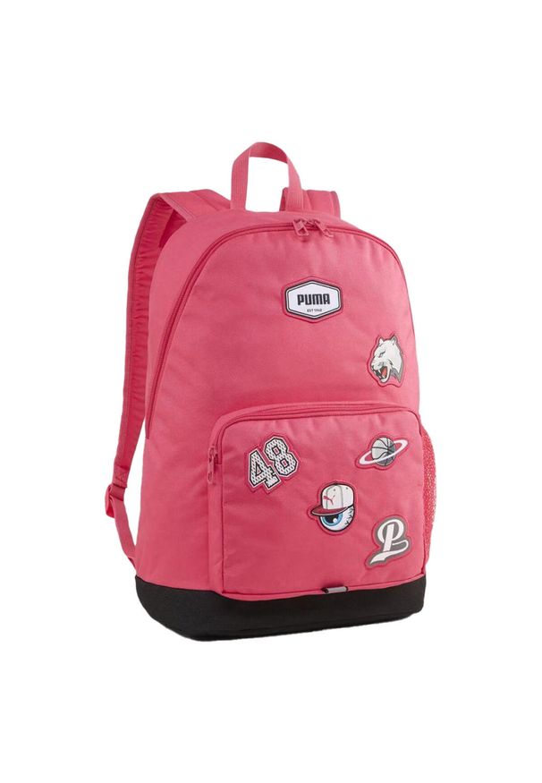 Puma - Plecak Z Naszywką. Kolor: różowy. Wzór: aplikacja