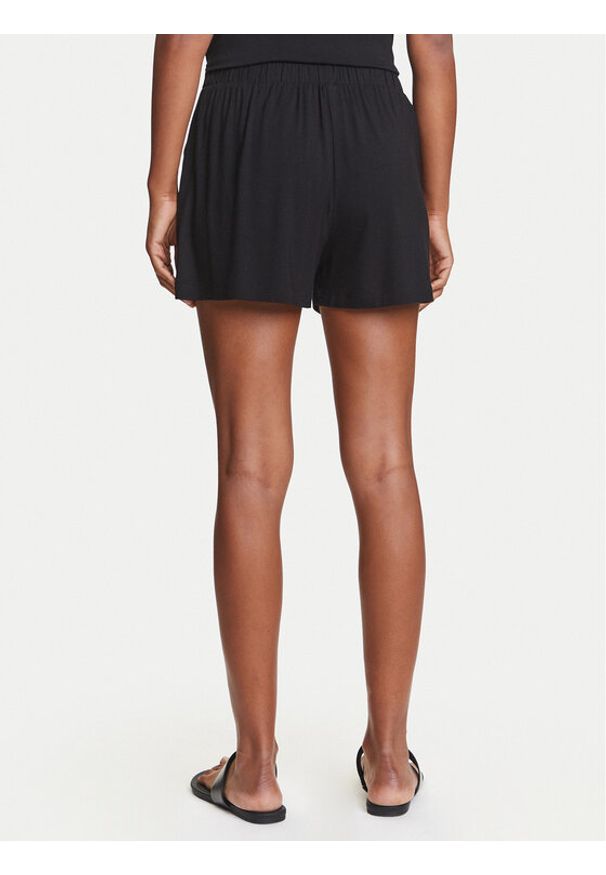 Emporio Armani Szorty sportowe EW000781 AF12192 UC001 Czarny Regular Fit. Kolor: czarny. Materiał: wiskoza