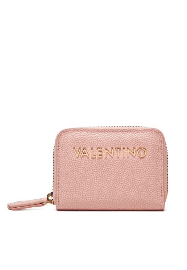 VALENTINO - Valentino Mały Portfel Damski Divina VPS1R4139G Różowy. Kolor: różowy. Materiał: skóra