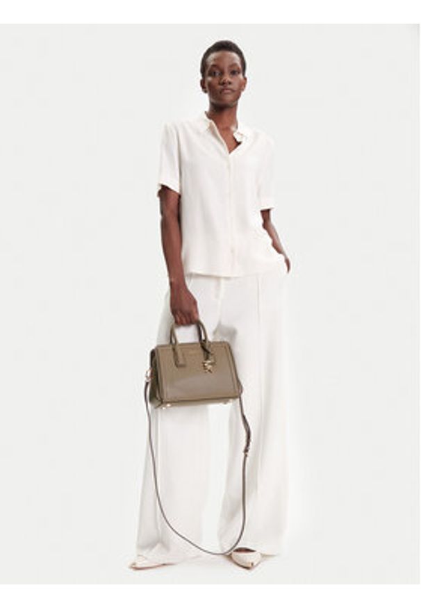 MICHAEL Michael Kors Torebka Laila 30T5G9IS1L Beżowy. Kolor: beżowy. Materiał: skórzane
