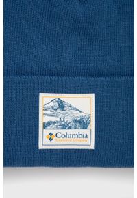columbia - Columbia czapka. Kolor: niebieski. Materiał: materiał, dzianina #2