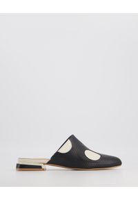 Venezia - KLAPKI MULE 04287598D BLACK. Materiał: skóra, syntetyk. Obcas: na obcasie. Wysokość obcasa: średni #1