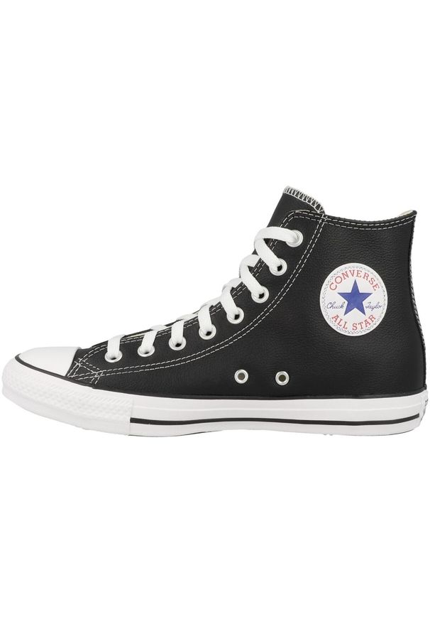 Trampki Converse Chuck Taylor HI Leather, Dla obu płci. Kolor: czarny. Materiał: materiał, skóra