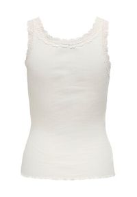 only - ONLY Top Sara 15345994 Kremowy Slim Fit. Kolor: kremowy. Materiał: bawełna #8
