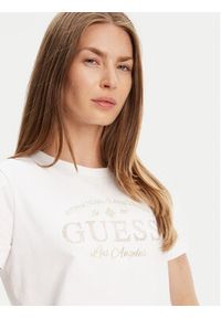 Guess T-Shirt V5YI13J 1314 Biały Regular Fit. Kolor: biały. Materiał: bawełna #4
