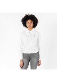 Bluza damska Calvin Klein Embroidered Logo (J20J213178-YAF). Okazja: na spotkanie biznesowe. Kolor: biały. Styl: biznesowy