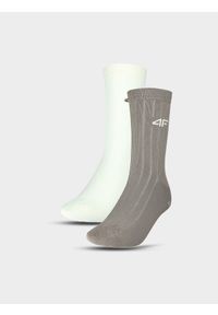 4f - 4F Skarpety casual do połowy łydki (2-pack) uniseks - multikolor 43-46. Kolor: wielokolorowy. Materiał: poliamid, materiał, włókno, bawełna, prążkowany #1