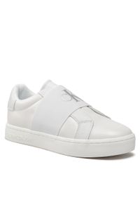 Sneakersy Calvin Klein Jeans Classic Cupsole Ribbon Lth YW0YW00776 White/Silver 0LB. Kolor: biały. Materiał: skóra #1