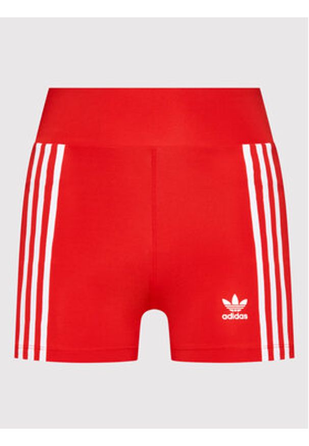 Adidas - adidas Szorty sportowe adicolor Classics Traceble HC1958 Czerwony Slim Fit. Kolor: czerwony. Materiał: syntetyk