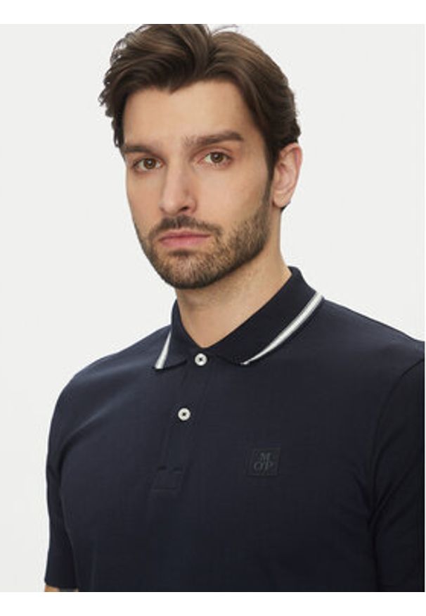 Marc O'Polo Polo 522 2034 53034 Granatowy Regular Fit. Typ kołnierza: polo. Kolor: niebieski. Materiał: bawełna