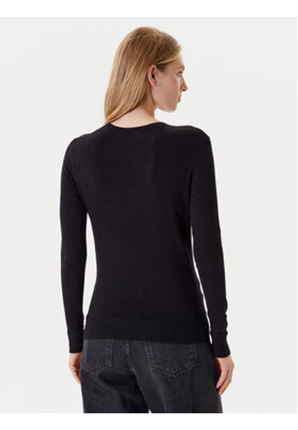 Guess Sweter W5YR23 Z2NQ2 Czarny Regular Fit. Kolor: czarny. Materiał: wiskoza