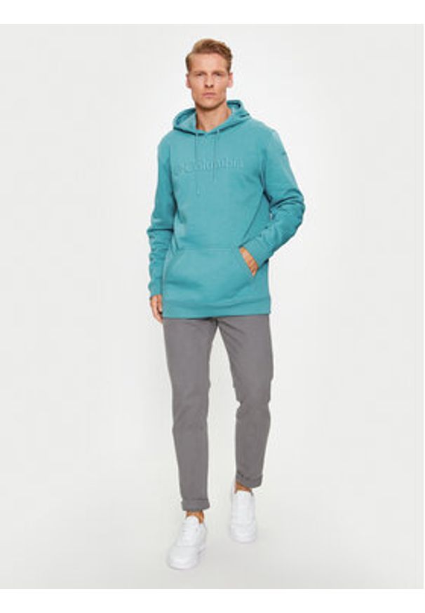 columbia - Columbia Bluza CSC Basic Logo™ II Hoodie Niebieski Regular Fit. Kolor: niebieski. Materiał: bawełna