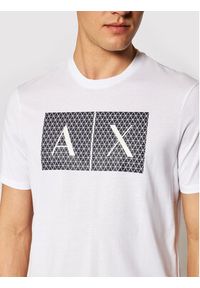Armani Exchange T-Shirt 8NZTCK Z8H4Z 1100 Biały Slim Fit. Kolor: biały. Materiał: bawełna #4