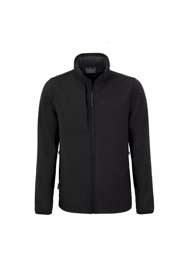 CRAGHOPPERS - Męska Kurtka Soft Shell Expert Basecamp. Kolor: czarny. Materiał: softshell. Sport: turystyka piesza