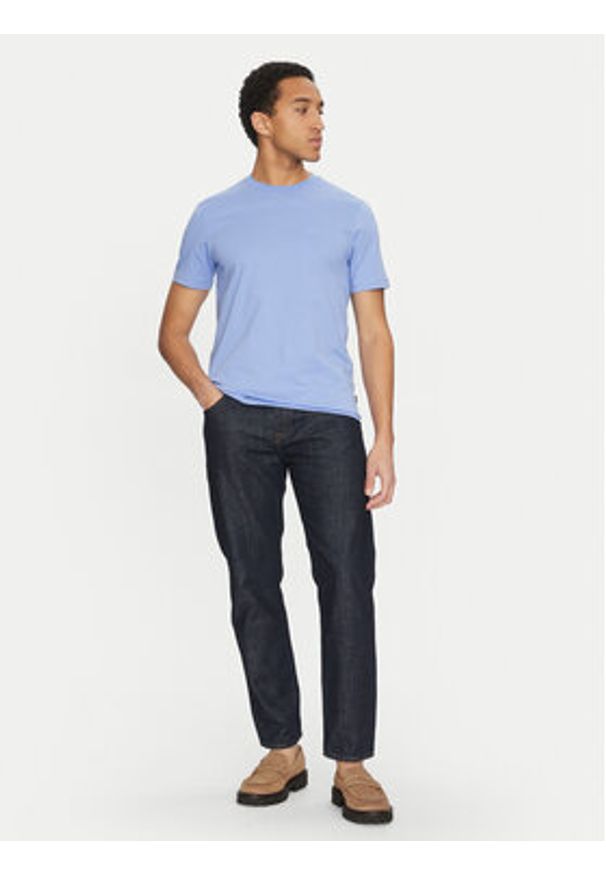 BOSS T-Shirt Thompson 01 50468347 Niebieski Regular Fit. Kolor: niebieski. Materiał: bawełna