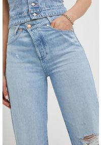 Wrangler jeansy MULTIFIT JEAN VINTAGE DAYS damskie high waist. Stan: podwyższony. Kolor: niebieski. Styl: vintage #3