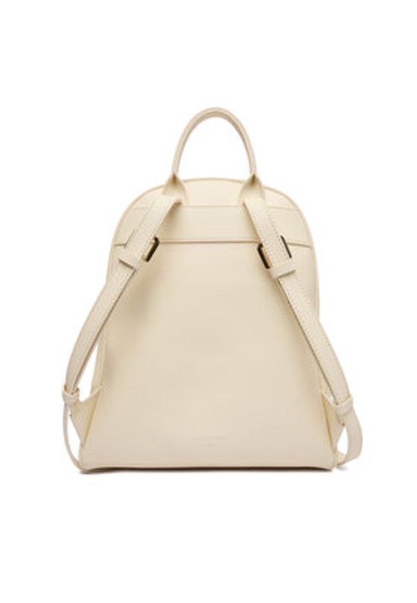 Patrizia Pepe Plecak 8B0325/L001-W405 Écru. Kolor: kremowy. Materiał: skóra