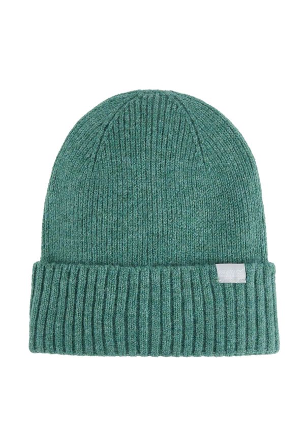 Regatta - Czapka Damska Prążkowana Basic. Kolor: zielony. Materiał: prążkowany. Styl: sportowy