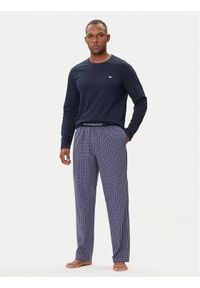 Emporio Armani Underwear Piżama EM000614 AF14998 MB258 Granatowy Regular Fit. Kolor: niebieski. Materiał: bawełna