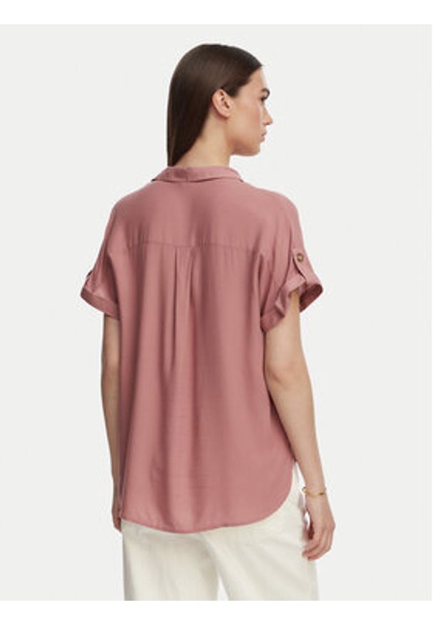 Vero Moda Koszula Bumpy 10310139 Różowy Regular Fit. Kolor: różowy. Materiał: wiskoza