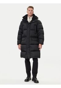 BOSS Płaszcz zimowy Omont 50543617 Czarny Oversize. Kolor: czarny. Materiał: syntetyk. Sezon: zima