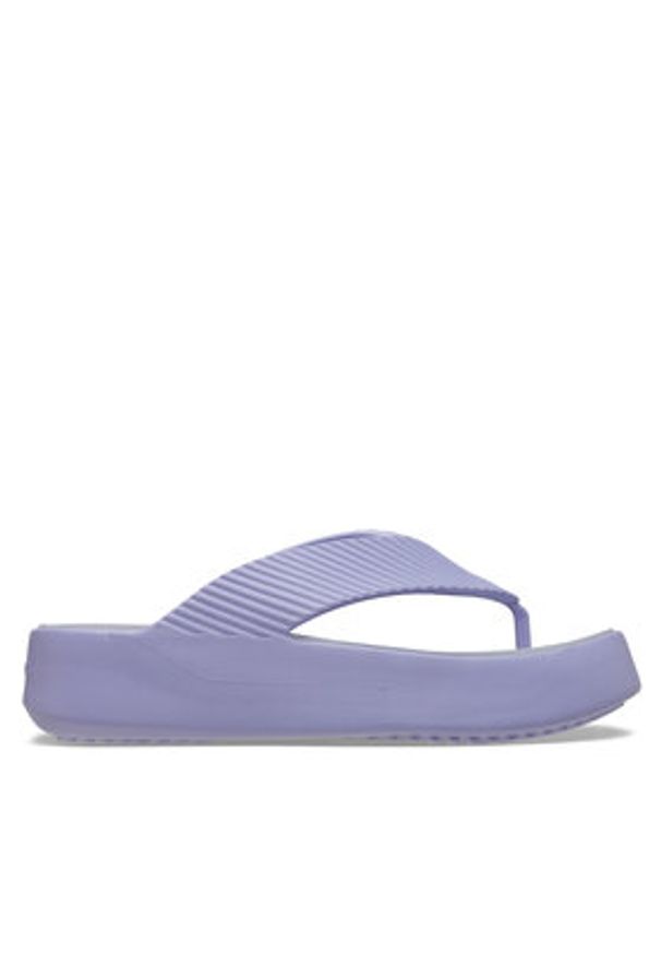 Crocs Japonki Getaway Groove Platform Flip 210700 Fioletowy. Kolor: fioletowy. Obcas: na platformie