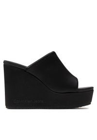 Calvin Klein Jeans Klapki Wedge Sandal Sat Nyl Dc YW0YW01359 Czarny. Kolor: czarny