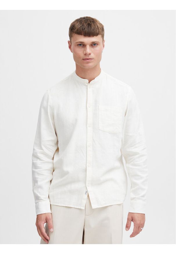 !SOLID - Solid Koszula 21106997 Biały Regular Fit. Kolor: biały. Materiał: len