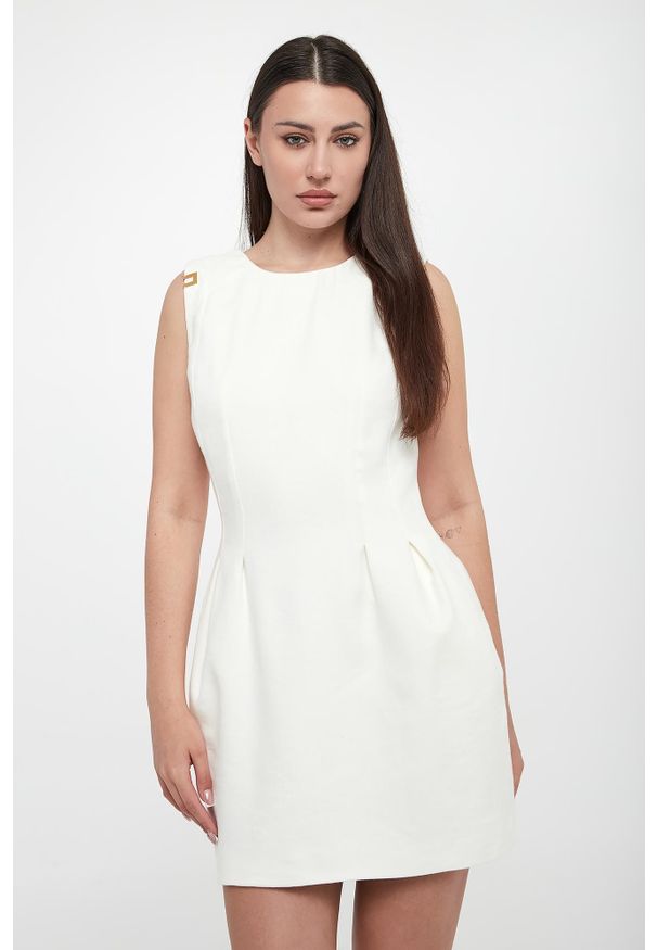 Elisabetta Franchi - Sukienka lniana ELISABETTA FRANCHI. Materiał: len