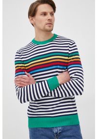 United Colors of Benetton sweter bawełniany męski lekki. Okazja: na co dzień. Materiał: bawełna. Styl: casual