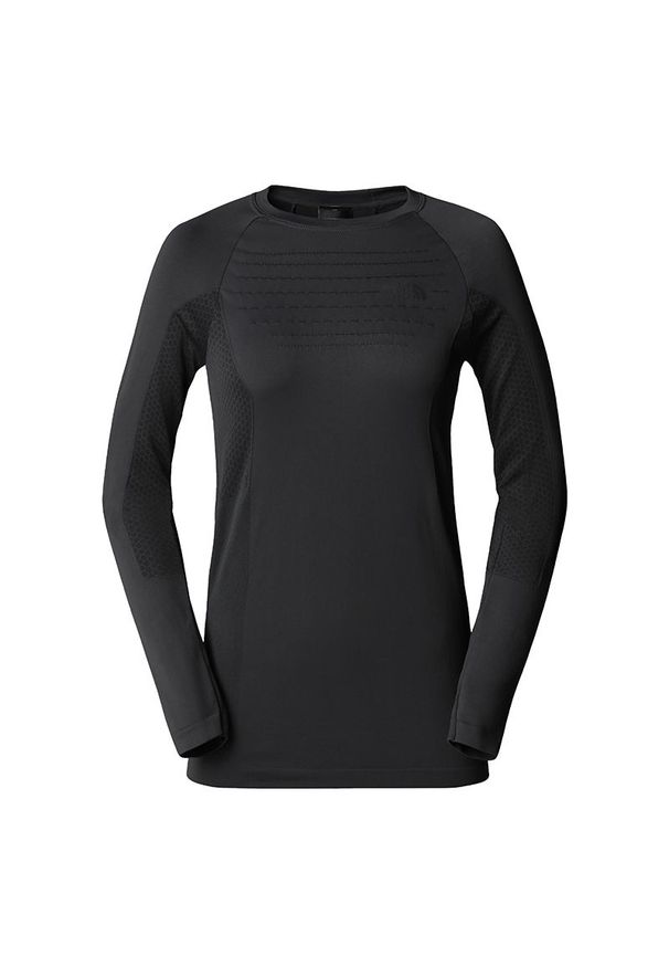 Koszulka The North Face Sport Crew Neck 0A89NWJK31 - czarna. Kolor: czarny. Materiał: materiał, poliamid, syntetyk, elastan. Długość rękawa: długi rękaw. Długość: długie. Sezon: zima. Sport: narciarstwo, snowboard