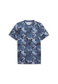 Puma - Męska koszulka Essentials Camo PUMA Dark Indigo Blue. Kolor: niebieski. Sport: fitness