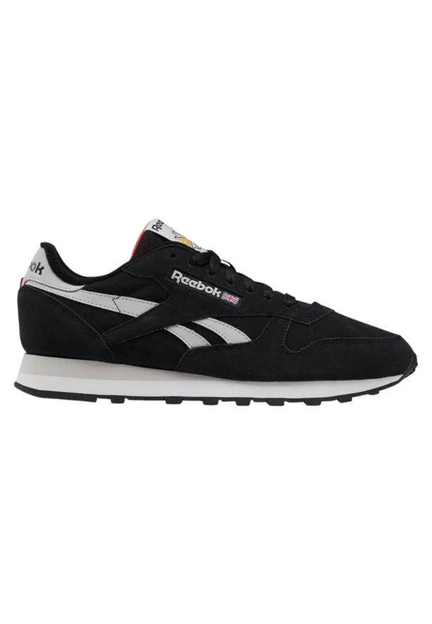 Reebok - Buty na co dzień męskie REEBOK CLASSIC LEATHER skóra. Okazja: na co dzień. Zapięcie: sznurówki. Kolor: czarny. Materiał: skóra. Szerokość cholewki: normalna. Model: Reebok Classic. Sport: turystyka piesza