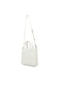 Calvin Klein Jeans Torebka Sculpted Mini Ew Tote LV04K3111G Biały. Kolor: biały. Materiał: skórzane