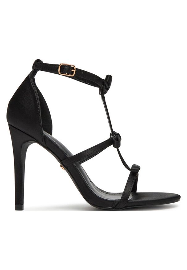 DeeZee Sandały LB0402-1 Czarny. Kolor: czarny. Materiał: skóra