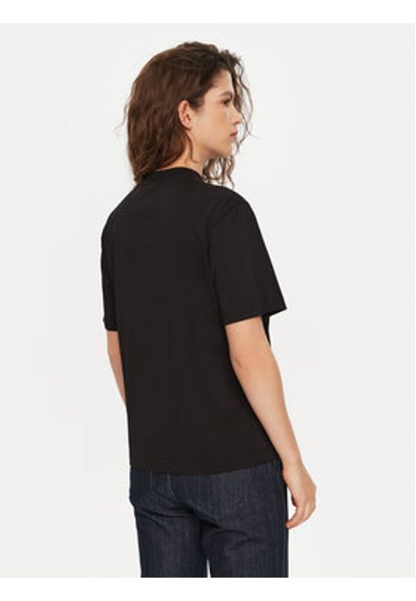 Karl Lagerfeld Jeans T-Shirt A1W17006 Czarny Regular Fit. Kolor: czarny. Materiał: bawełna