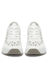 Rieker Sneakersy N6506-80 Biały. Kolor: biały. Materiał: skóra #3