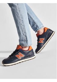 New Balance Sneakersy ML574OMC Granatowy. Kolor: niebieski. Materiał: skóra. Model: New Balance 574 #4