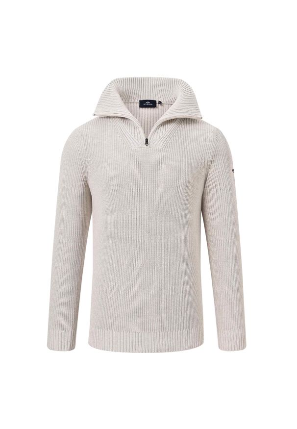 HV POLO - Pulower HV Polo Milan. Typ kołnierza: polo. Kolor: beżowy