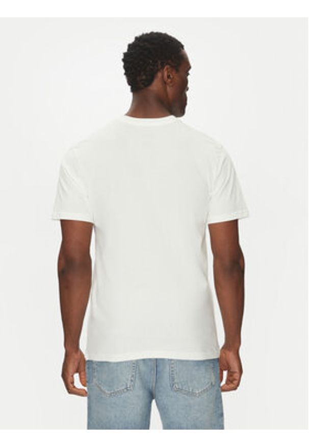 Quiksilver T-Shirt EQYZT08040 Biały Regular Fit. Kolor: biały. Materiał: bawełna