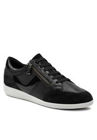 Geox Sneakersy D Myria D4568B 08522 C9999 Czarny. Kolor: czarny. Materiał: skóra #6