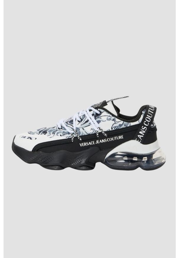 Versace Jeans Couture - VERSACE JEANS COUTURE Białe męskie sneakersy Fondo Nomo Dis. 15. Kolor: biały