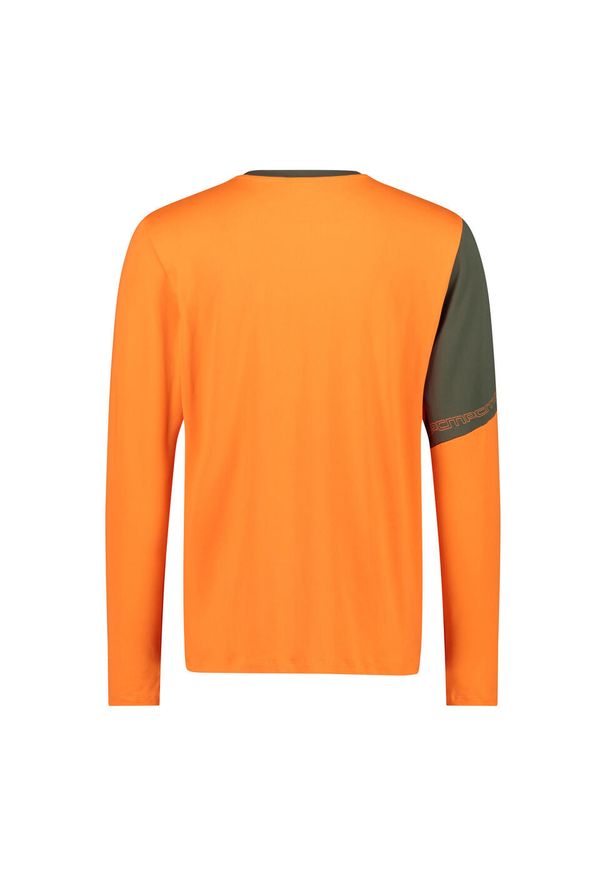 Koszulka męska techniczna CMP 34N1747. Okazja: na co dzień. Kolor: wielokolorowy, żółty, pomarańczowy. Długość rękawa: długi rękaw. Styl: casual, sportowy