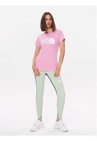 The North Face T-Shirt Easy NF0A4T1Q Różowy Regular Fit. Kolor: różowy. Materiał: bawełna