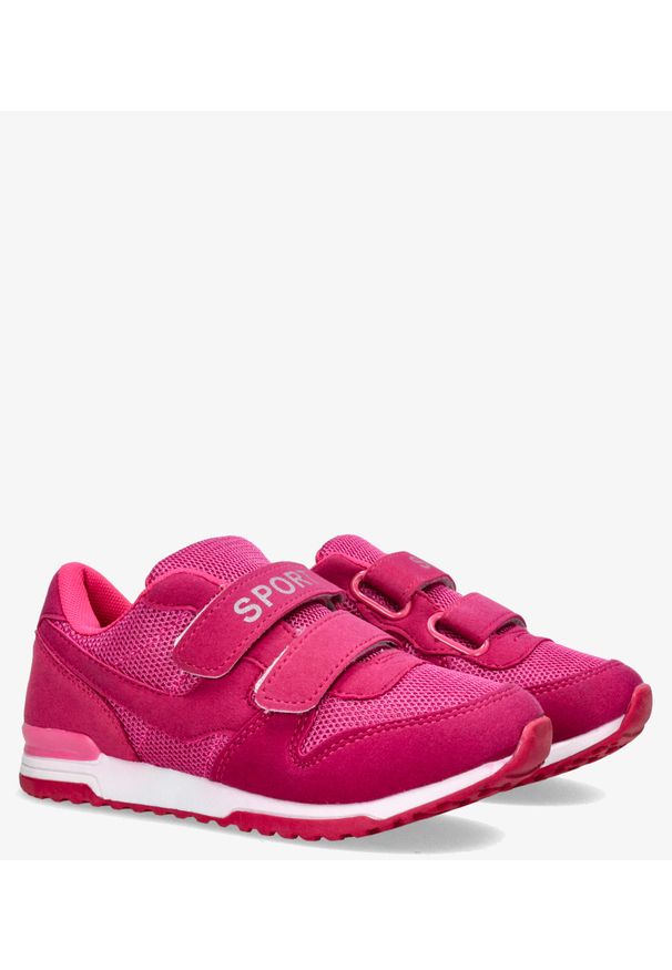 Casu - Fuksjowe buty sportowe na rzepy casu hb-201d. Zapięcie: rzepy. Kolor: różowy