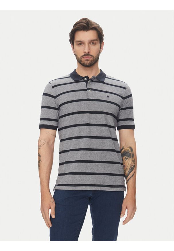Pierre Cardin Polo C5 21414.2115 Granatowy Slim Fit. Typ kołnierza: polo. Kolor: niebieski. Materiał: bawełna