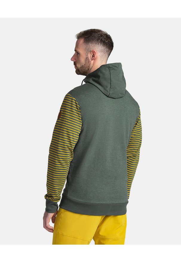 Męska bluza z kapturem Kilpi SEARA-M. Typ kołnierza: kaptur. Kolor: zielony, niebieski, wielokolorowy