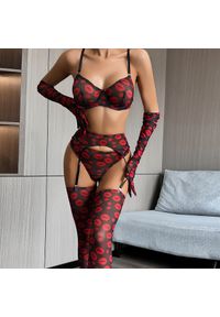 Intica - Komplet bielizny z rękawiczkami na specjalne okazje Lorena. Kolor: wielokolorowy. Materiał: tkanina, materiał #9