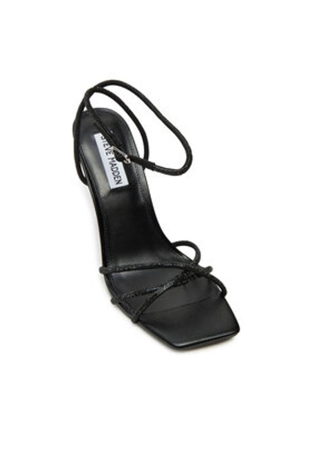 Steve Madden Sandały Slayed SM11002948 Czarny. Kolor: czarny. Materiał: zamsz, skóra