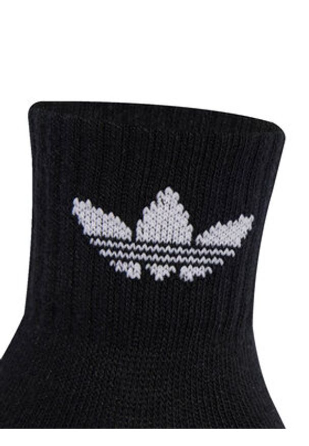 Adidas - adidas Zestaw 3 par wysokich skarpet dziecięcych JW2934 Kolorowy. Materiał: materiał, bawełna. Wzór: kolorowy
